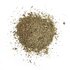 Open crushed herb mixture depicted on a white background.